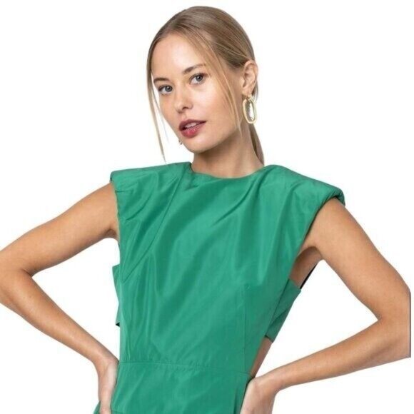 TIBI Italian Sporty Nylon Sleeveless Balloon Dress Size S  6 US New $868 - Picture 11 of 16